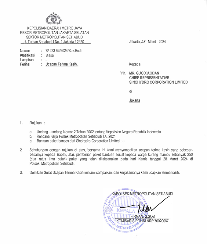 感謝信 - Surat Ucapan terima kasih dari Polsek Metro Setiabudi - 28 Maret 2024.jpg